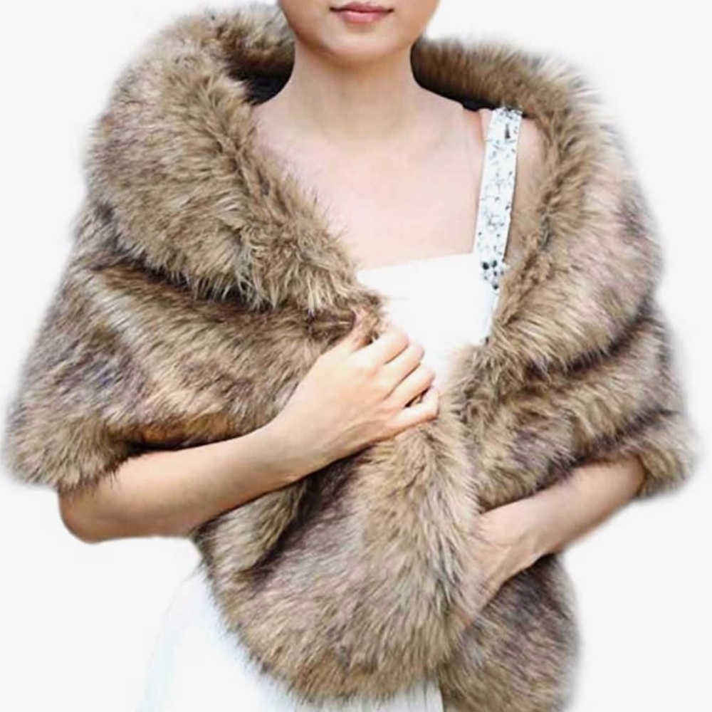 Faux Fur Shawl